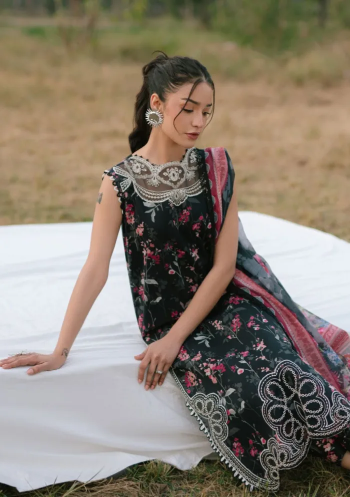 Parishay D 08 Ivy Bloom Printkari Luxury Lawn Collection - Image 2