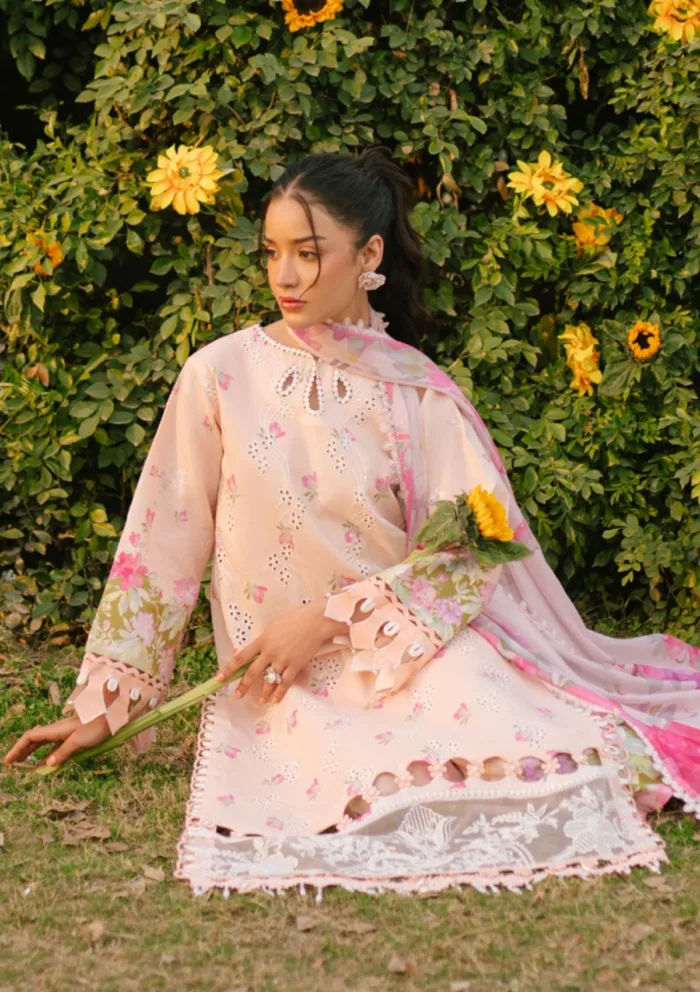 Parishay D 10 Ivy Bloom Printkari Luxury Lawn Collection - Image 2