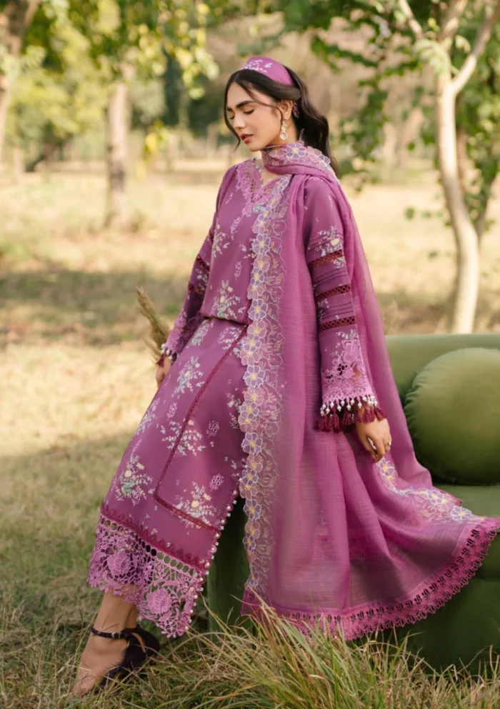 Parishay D 13 Ivy Bloom Printkari Luxury Lawn Collection - Image 2