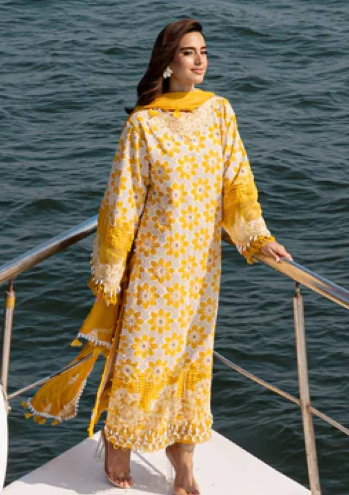 Parishay PML25 02 Monaco Luxury Lawn Collection - Image 5