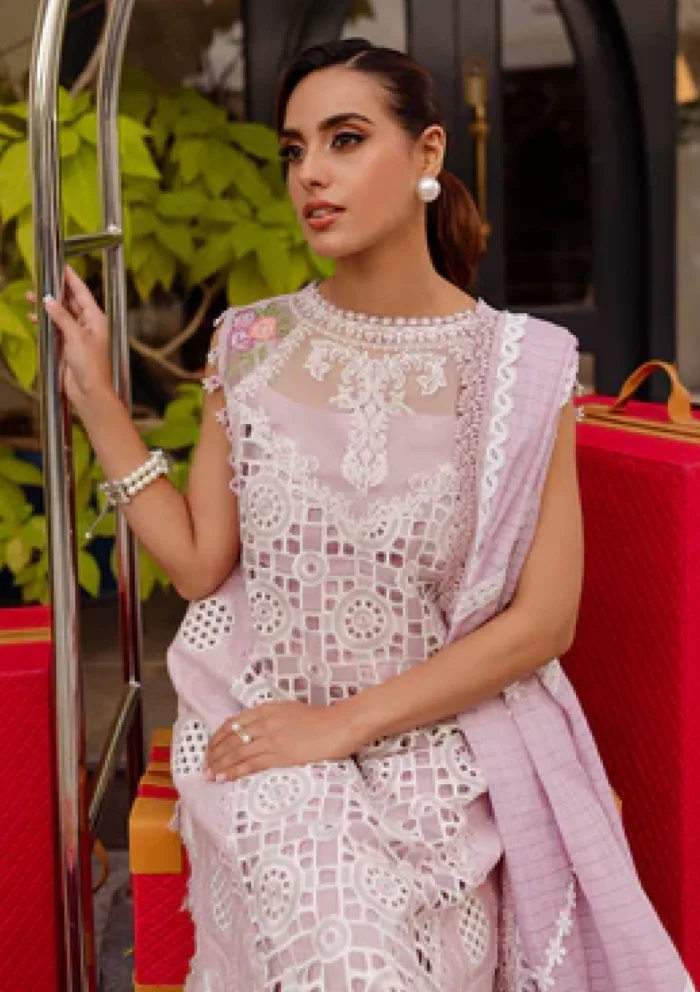Parishay PML25 07 Monaco Luxury Lawn Collection - Image 4