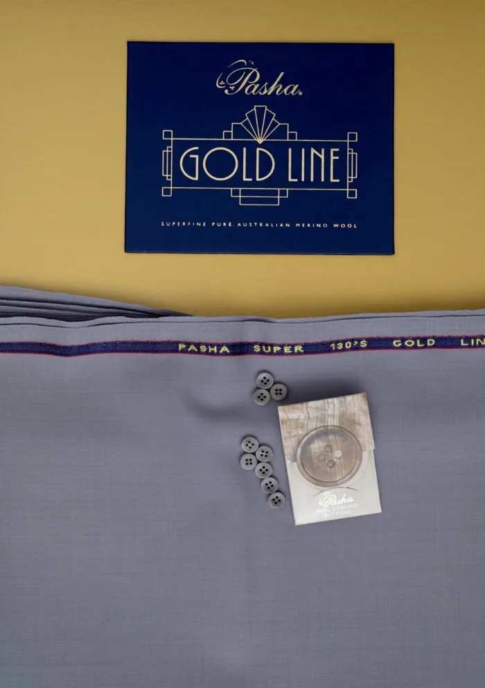 Pasha Gold Line Merino Color 026 M Grey Luxury Lawn Collection - Image 3