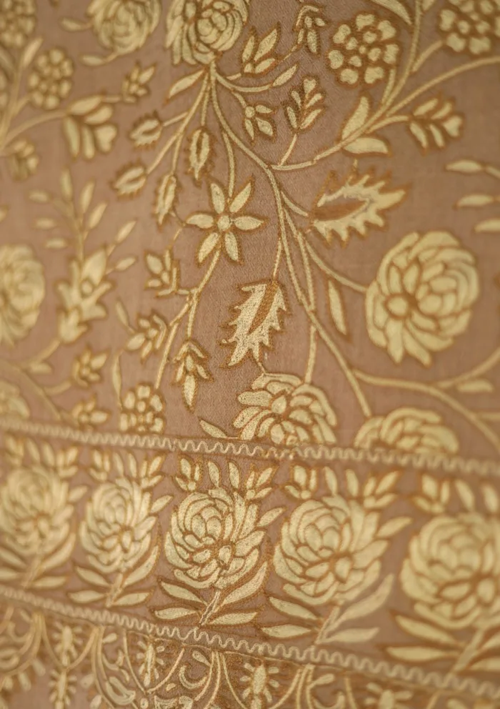 Pashmina Ari Work Shawl D 207 Luxury Lawn Collection - Image 3