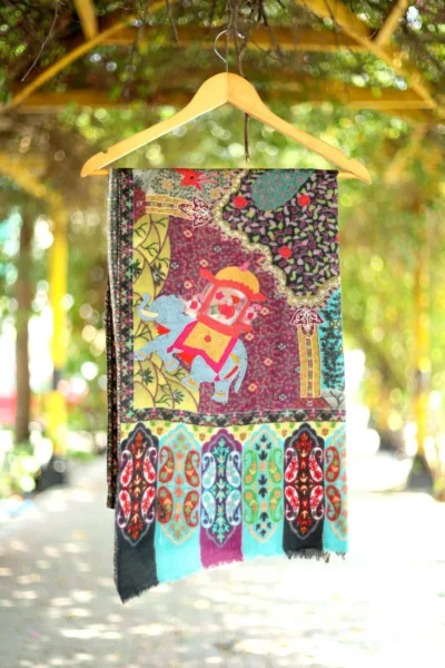 Pashmina Ari Work Shawl D 93