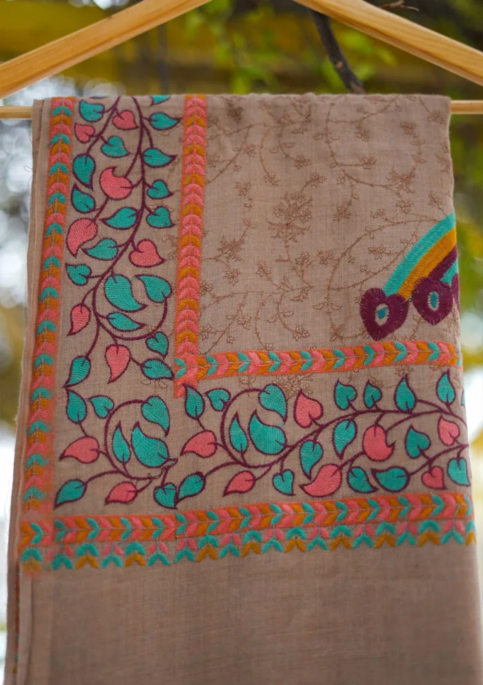Pashmina Emboridered Shawl D 164 Luxury Lawn Collection - Image 2