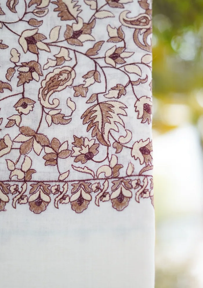 Pashmina Emboridered Shawl D 164D Luxury Lawn Collection - Image 2