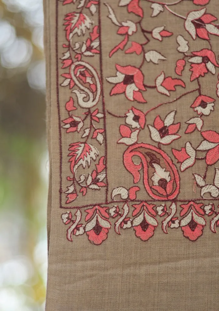 Pashmina Emboridered Shawl D 164F Luxury Lawn Collection - Image 3