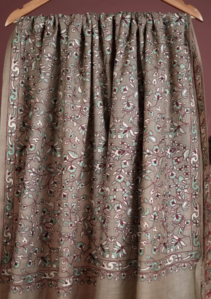 Pashmina Embroidered Shawl D 134 Luxury Lawn Collection - Image 2