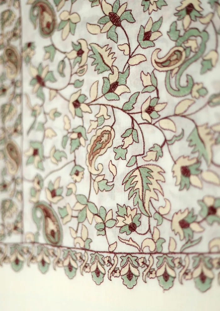 Pashmina Embroidered Shawl D 187 Luxury Lawn Collection - Image 3