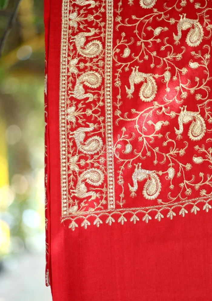 Pashmina Embroidered Shawl D 189 Luxury Lawn Collection - Image 2