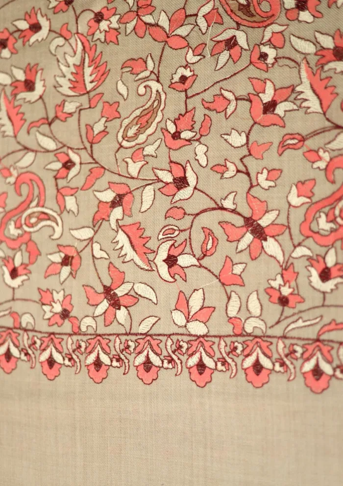 Pashmina Embroidered Shawl D 192 Luxury Lawn Collection - Image 3