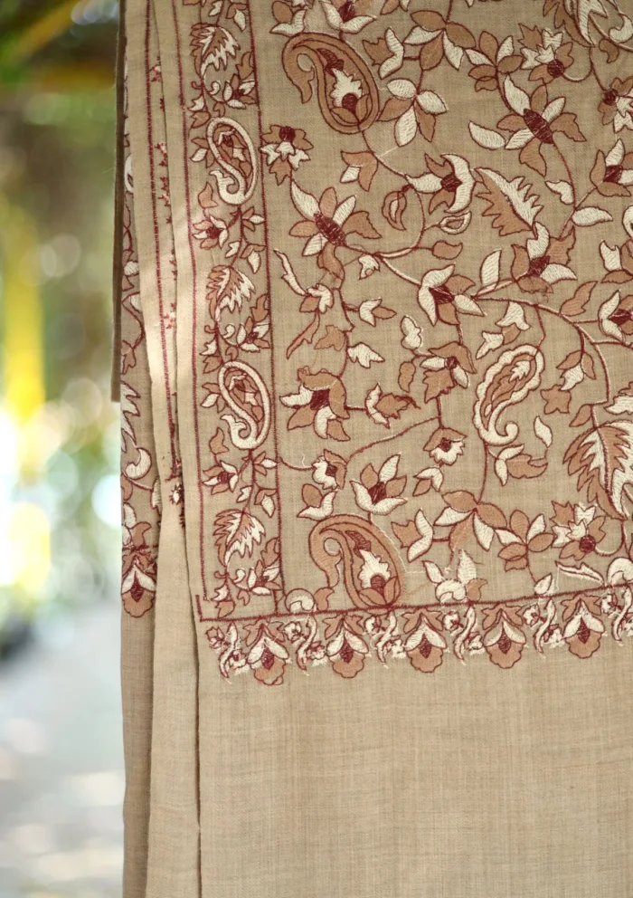 Pashmina Embroidered Shawl D 193 Luxury Lawn Collection - Image 2