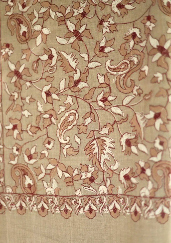 Pashmina Embroidered Shawl D 193 Luxury Lawn Collection - Image 3