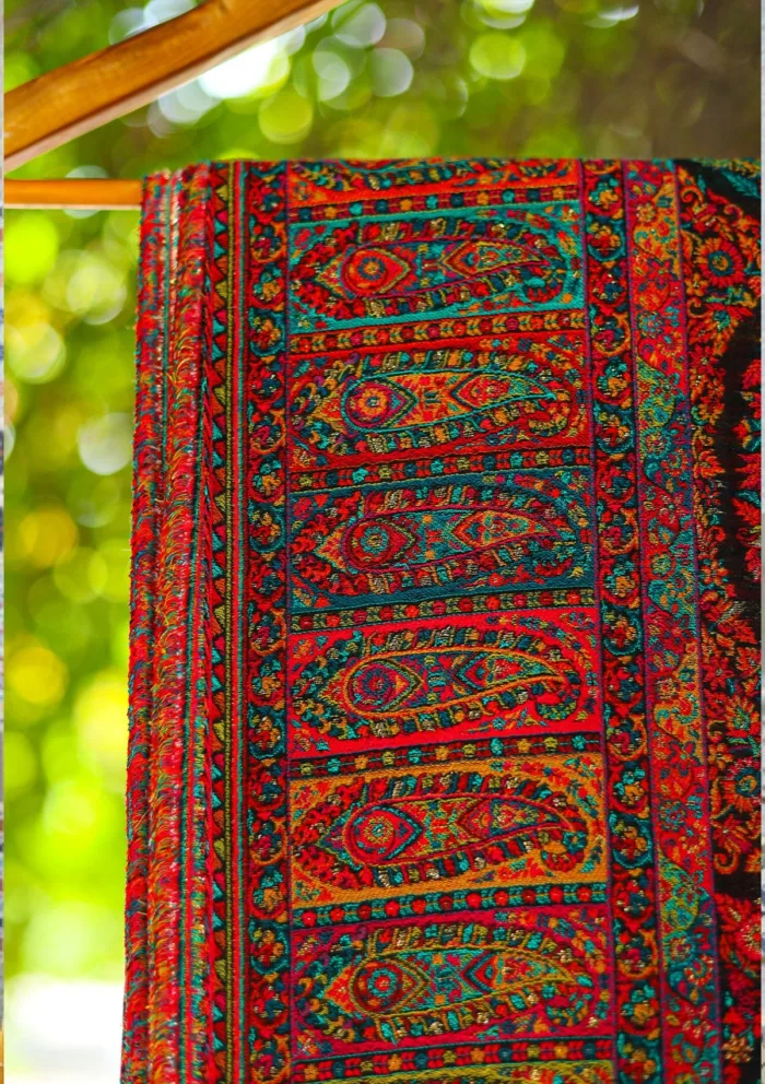 Pashmina Jamawar Shawl D 02 Luxury Lawn Collection - Image 3