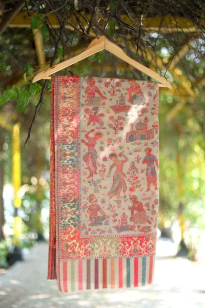 Pashmina Jamawar Shawl D 39