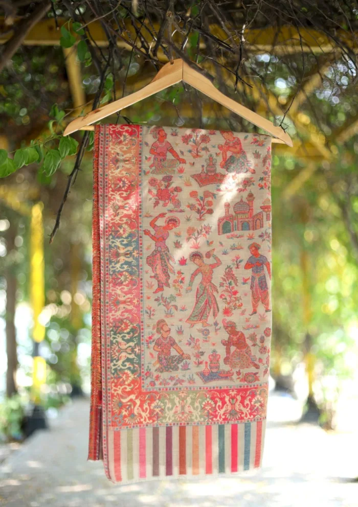 Pashmina Jamawar Shawl D 39