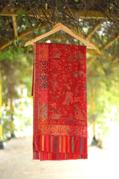 Pashmina Jamawar Shawl D 40