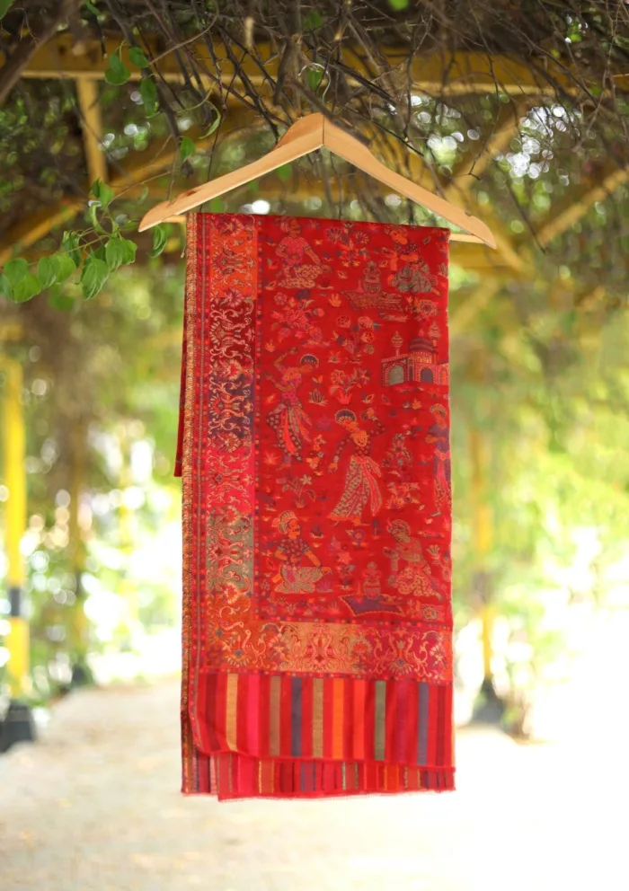 Pashmina Jamawar Shawl D 40