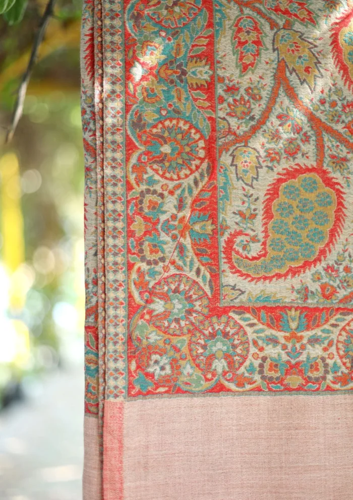 Pashmina Jamawar Shawl D 43 Luxury Lawn Collection - Image 2