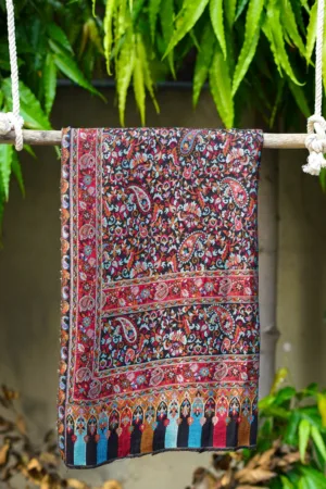 Pashmina Kaani Jamawar Shawl D 128