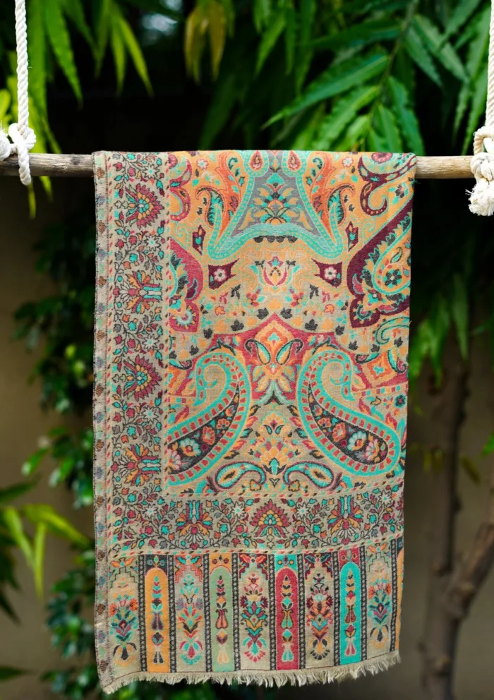 Pashmina Kaani Jamawar Shawl D 146