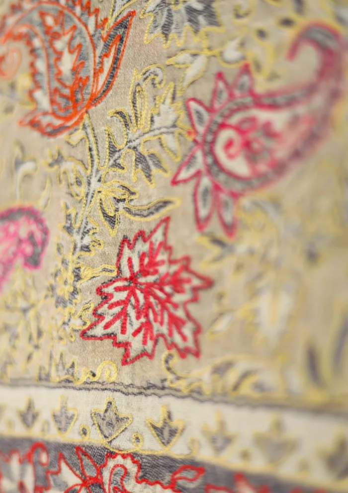Pashmina Kaani Jamawar Shawl D 36 Luxury Lawn Collection - Image 3