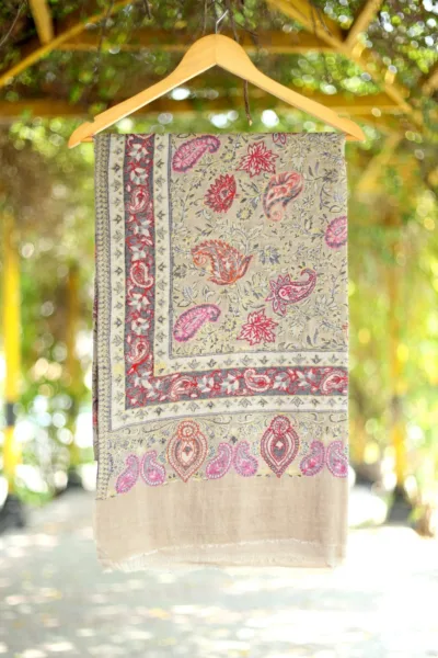 Pashmina Kaani Jamawar Shawl D 36