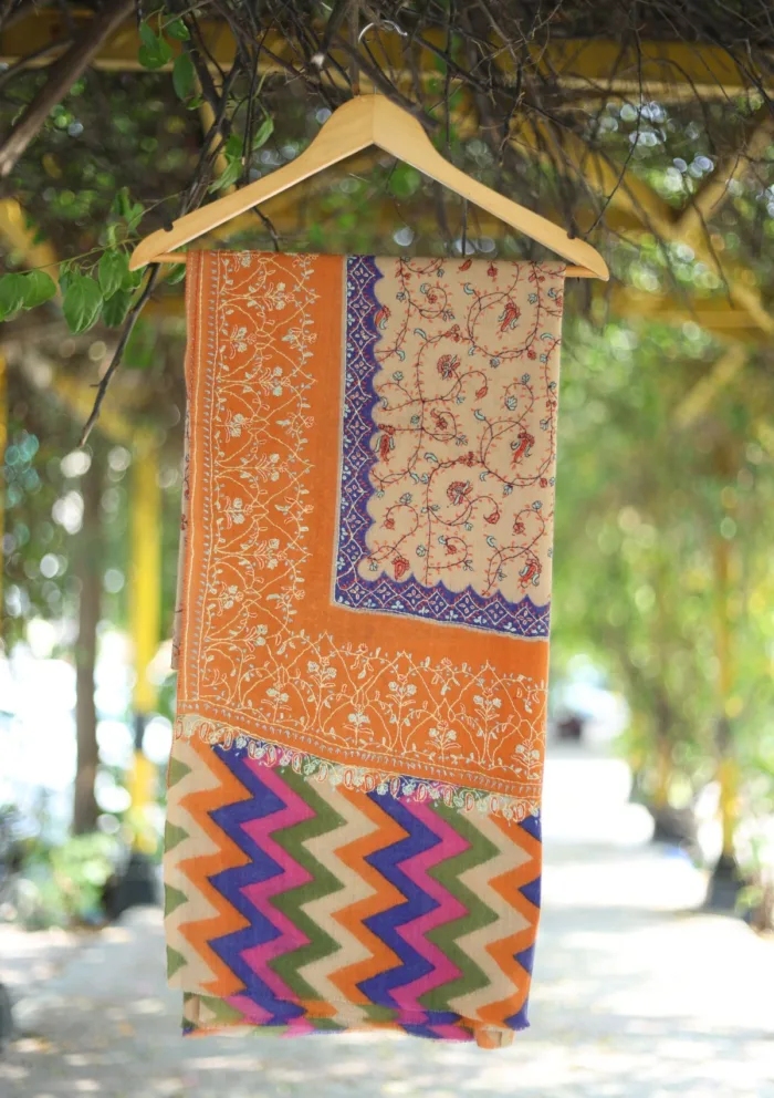 Pashmina Kaani Work Shawl D 06