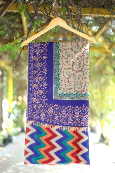 Pashmina Kaani Work Shawl D 08