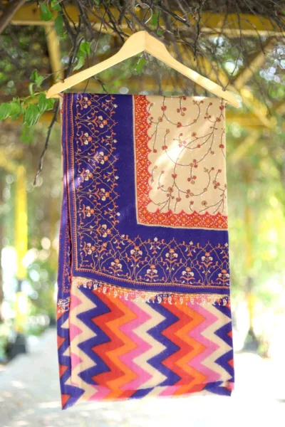 Pashmina Kaani Work Shawl D 09