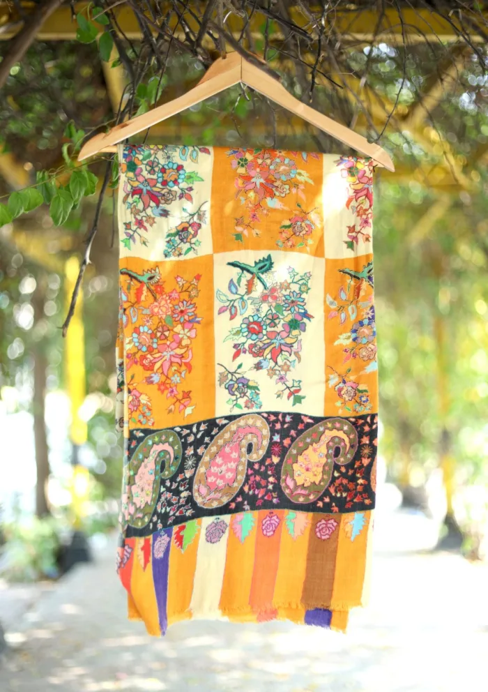 Pashmina Kaani Work Shawl D 10