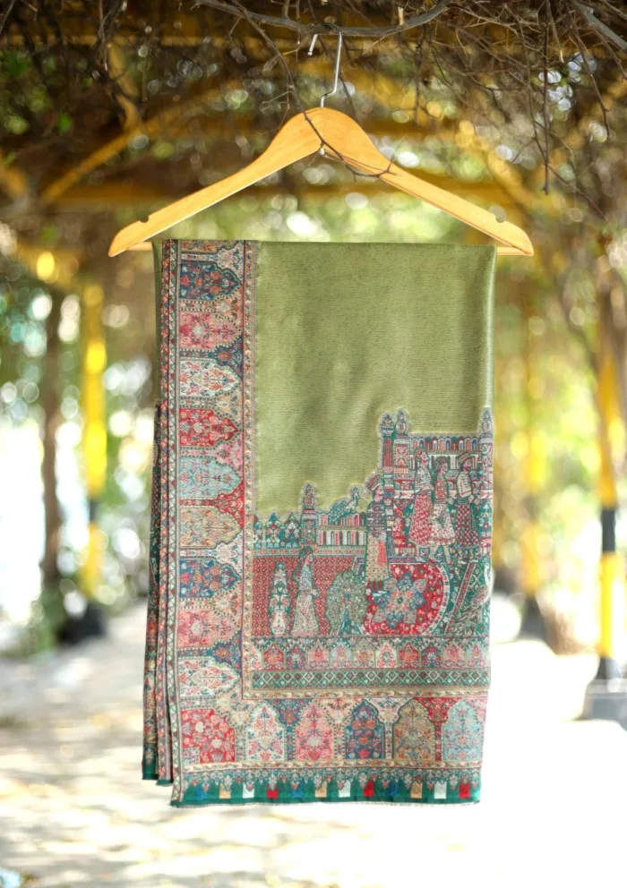 Pashmina Kaani Zari Shawl D 06