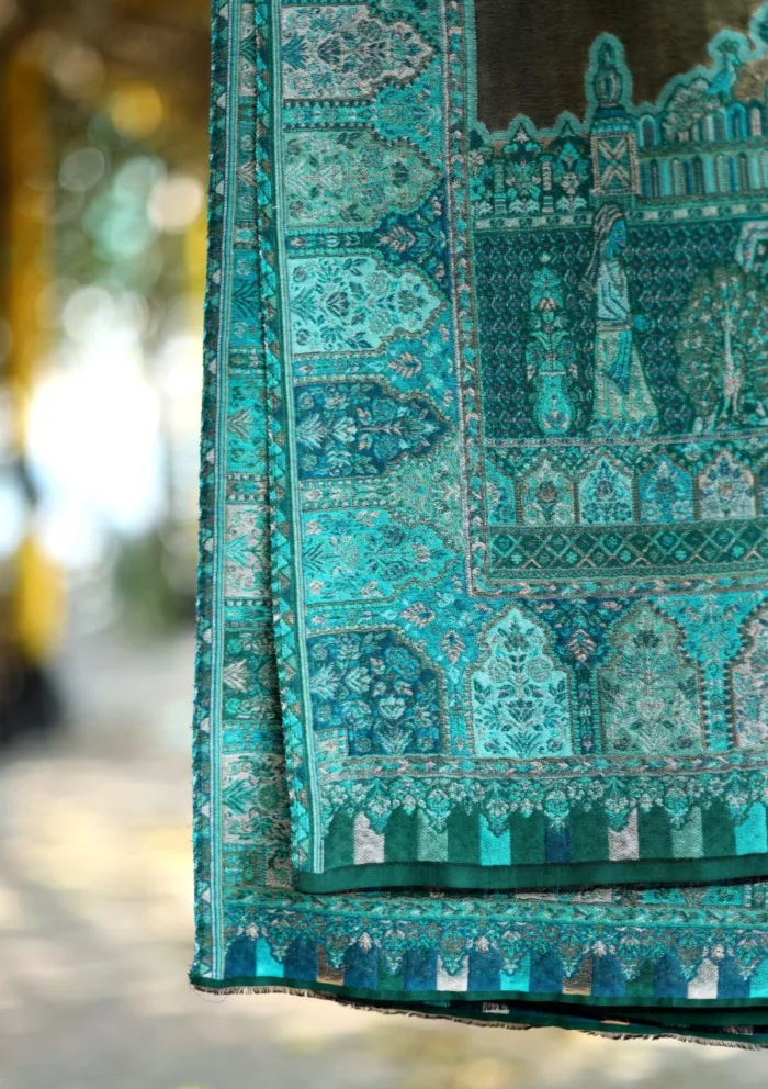 Pashmina Kaani Zari Shawl D 07 Luxury Lawn Collection - Image 2