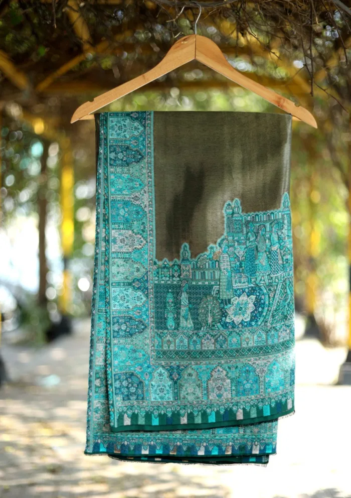 Pashmina Kaani Zari Shawl D 07