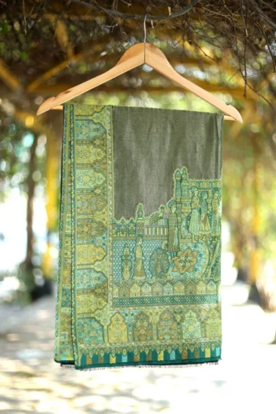 Pashmina Kaani Zari Shawl D 08