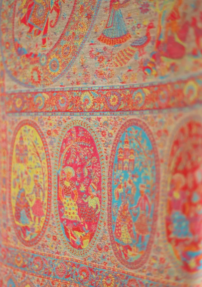 Pashmina Kaani Zari Shawl D 10 Luxury Lawn Collection - Image 3