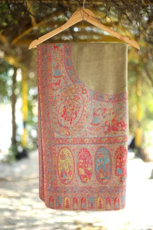 Pashmina Kaani Zari Shawl D 10