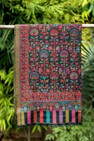 Pashmina Kani Jamawar Shawl D 131