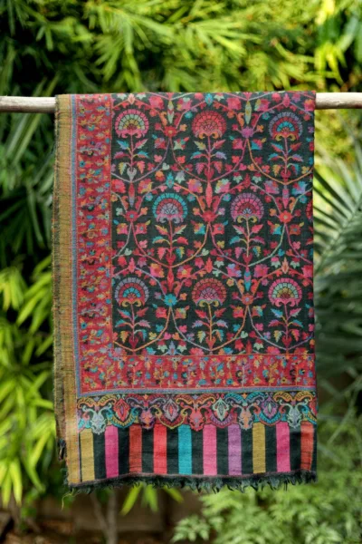 Pashmina Kani Jamawar Shawl D 131