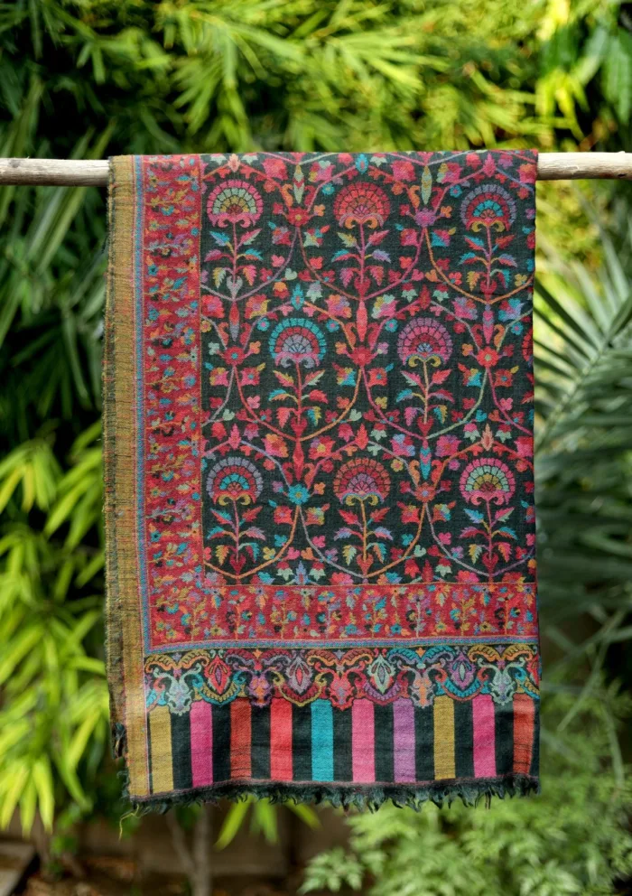 Pashmina Kani Jamawar Shawl D 131