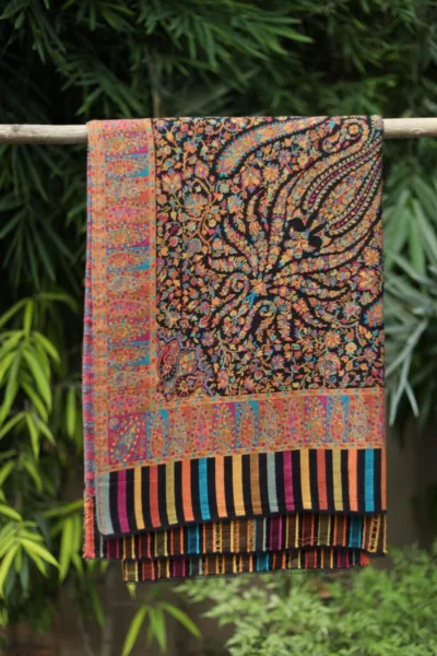 Pashmina Kani Jamawer Shawl D 125