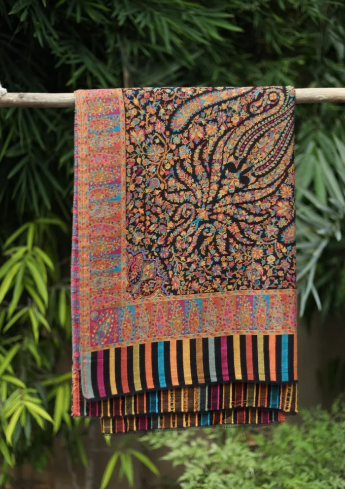 Pashmina Kani Jamawer Shawl D 125