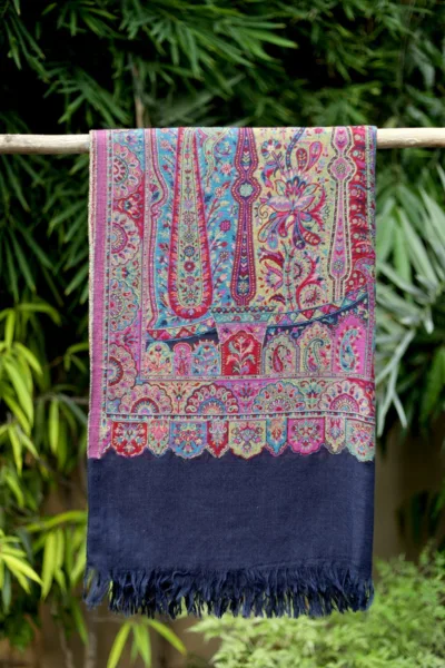 Pashmina Kani Jamawer Shawl D 144