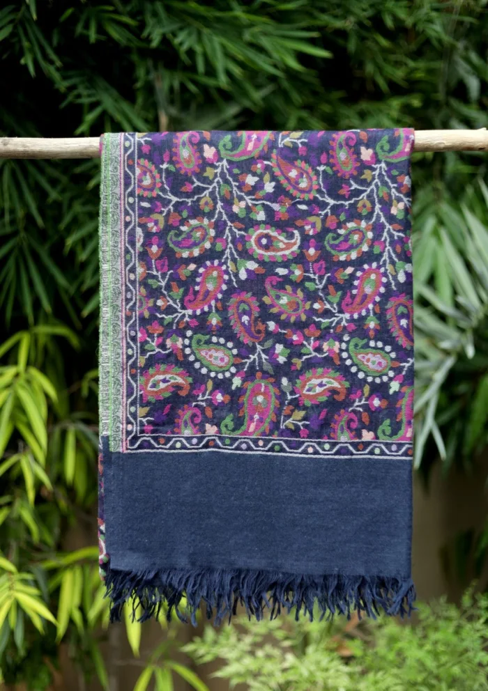 Pashmina Kani Jamawer Shawl D 145