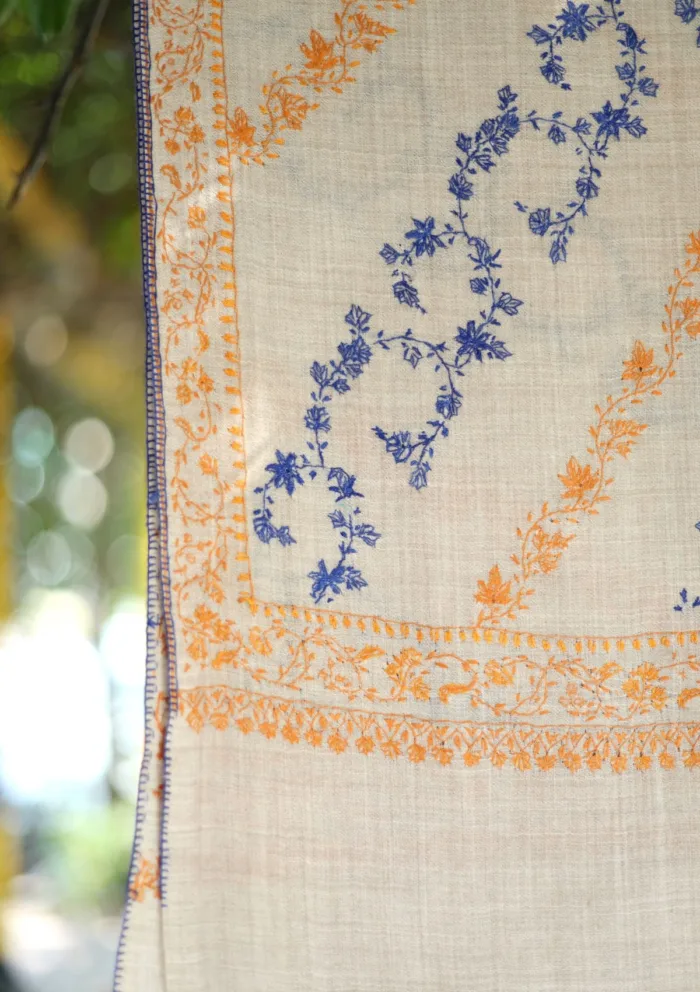Pashmina Kashmiri Jaldar Shawl D 36 Luxury Lawn Collection - Image 2