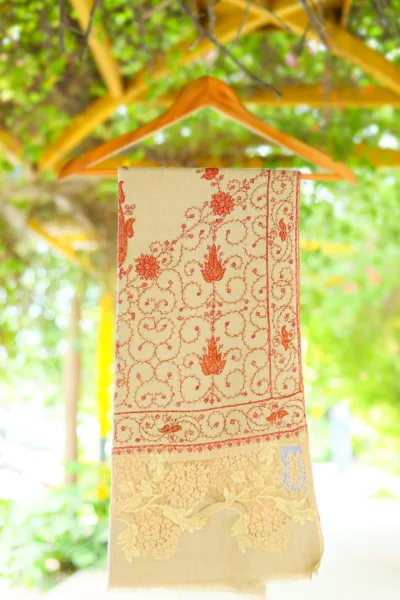 Pashmina Kashmiri Work Shawl D 02