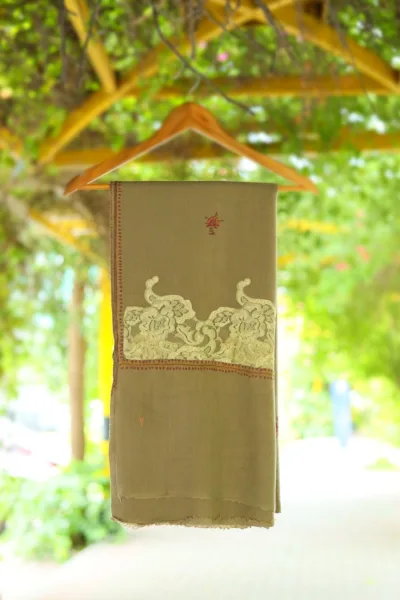 Pashmina Kashmiri Work Shawl D 05