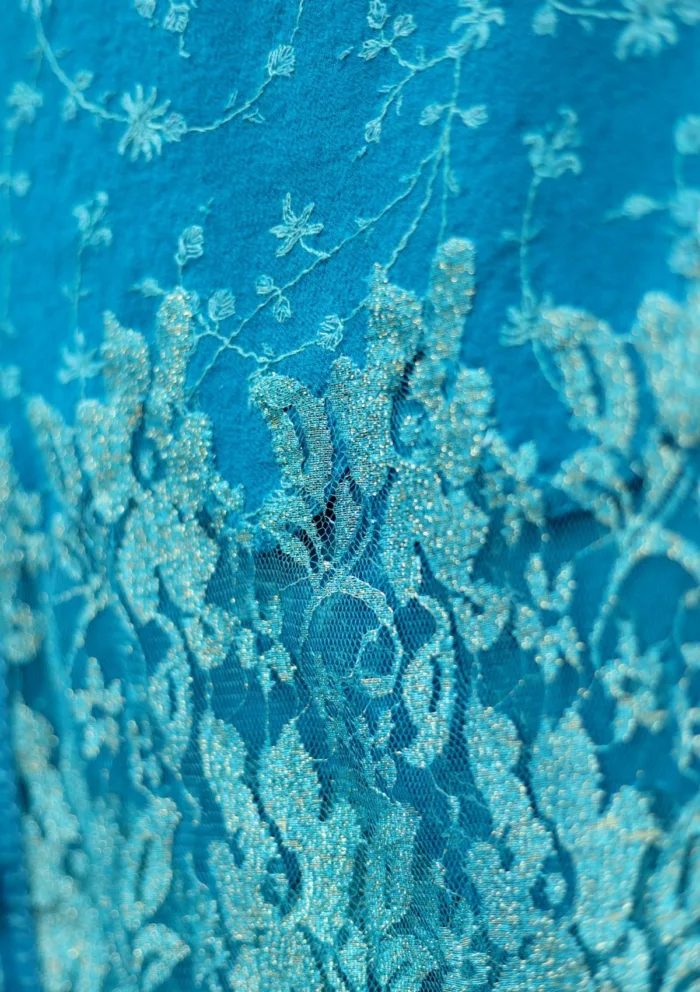 Pashmina Kashmiri Work Shawl D 06 Luxury Lawn Collection - Image 2