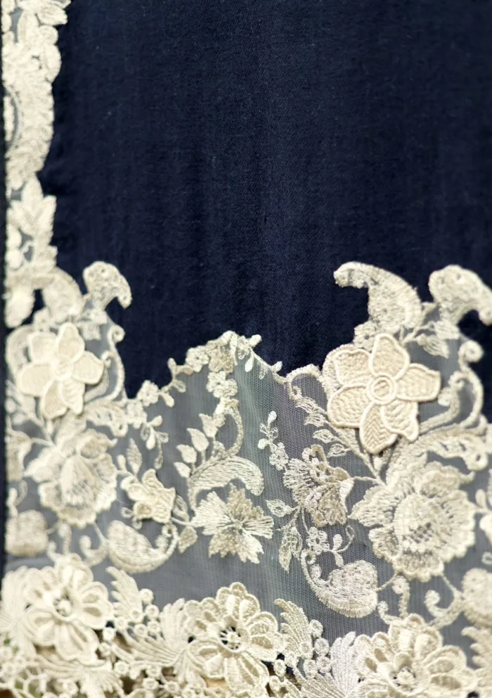 Pashmina Kashmiri Work Shawl D 07 Luxury Lawn Collection - Image 2