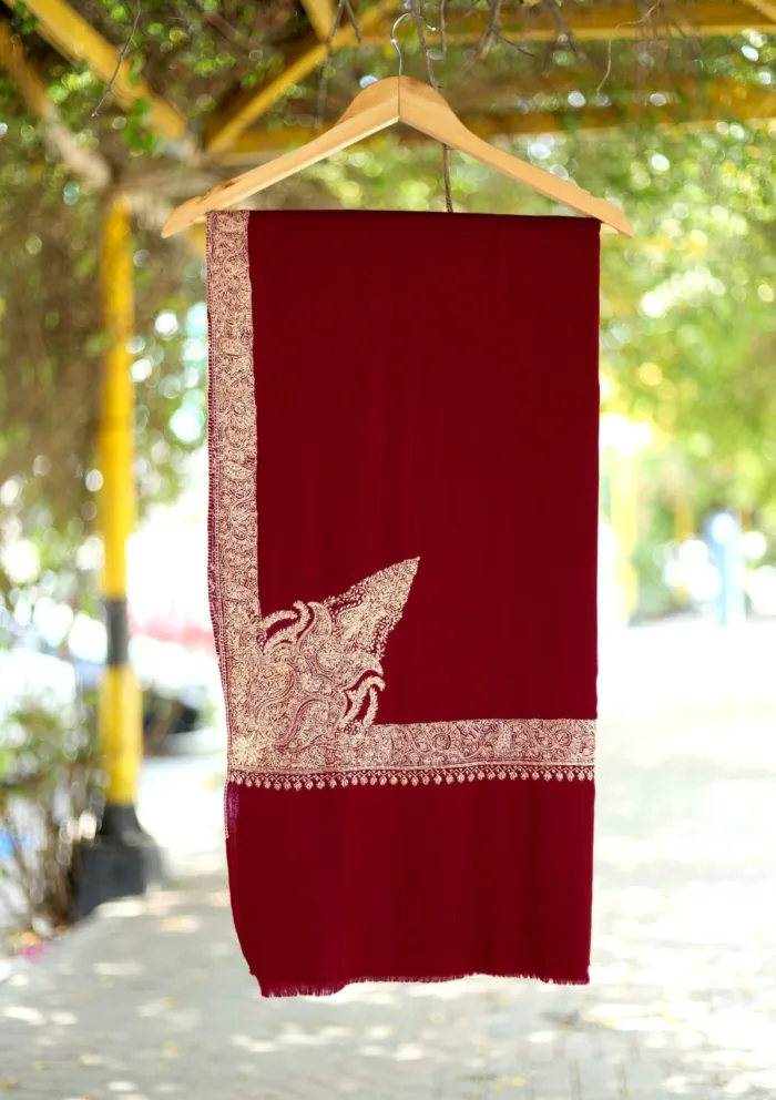 Pashmina Kashmiri Work Shawl D 21